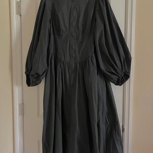 SHEIN Black Witch Gothic Long Sleeve Dress